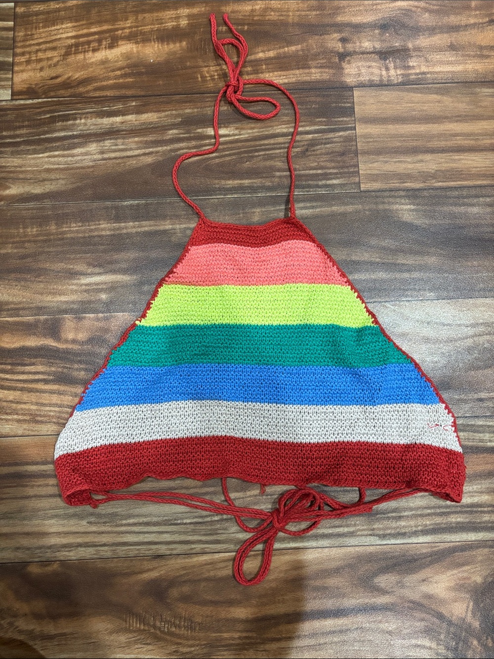Urban Outfitters Crochet Rainbow Halter Top - Picture 1 of 3